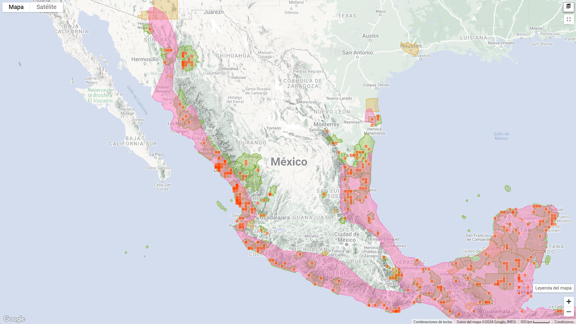 Distribución de Ocelote