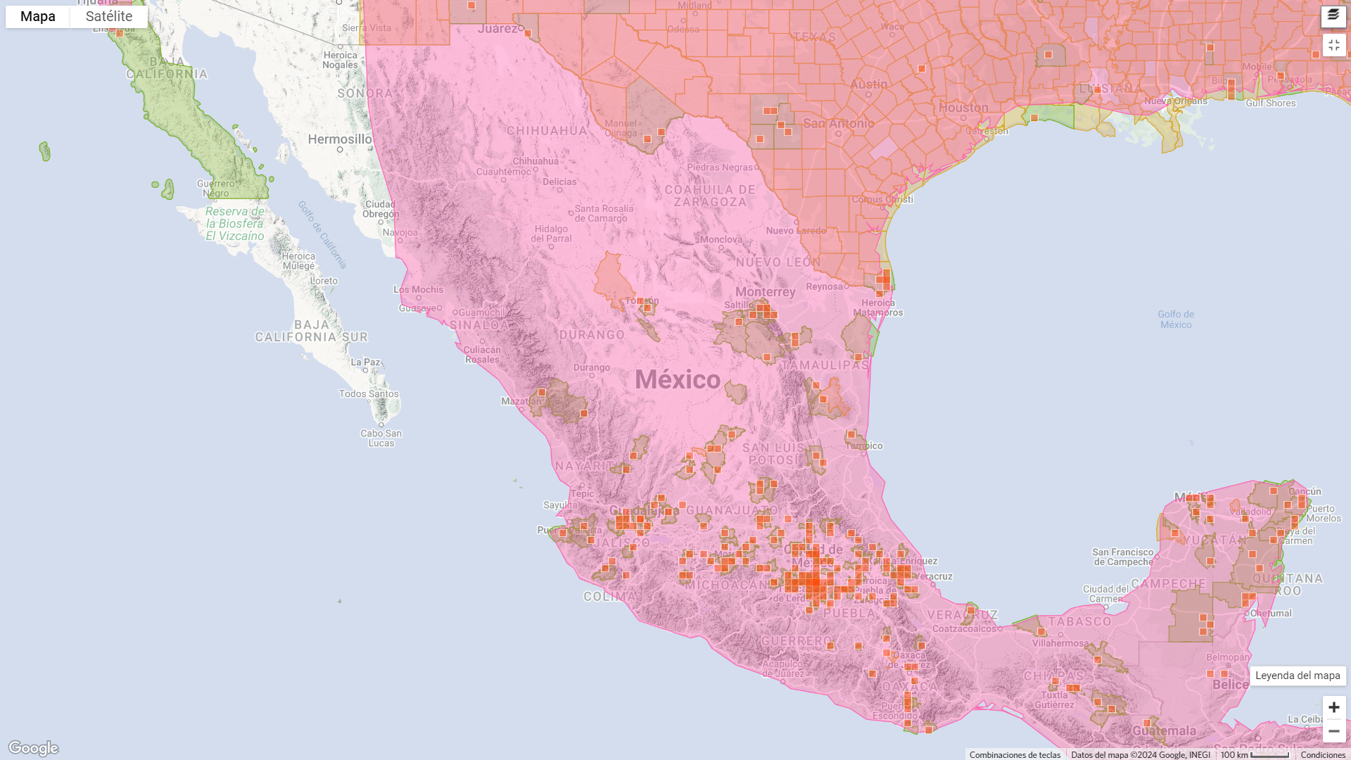 Distribución de Comadreja 